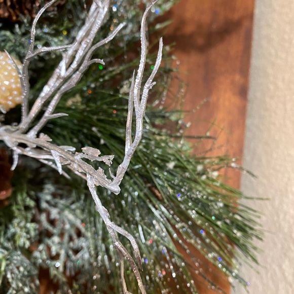 *** Faux Floral. FROSTED PINE SWAG. 30” - Picture 5 of 8